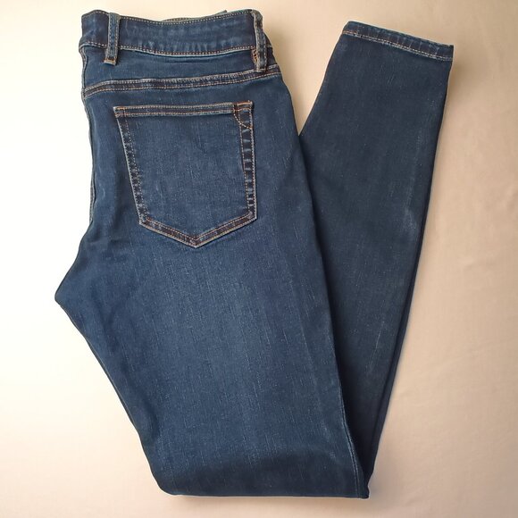 Tommy Bahama Jeans Size 29/8 Mid Rise Skinny Leg Dark Wash - Picture 1 of 11
